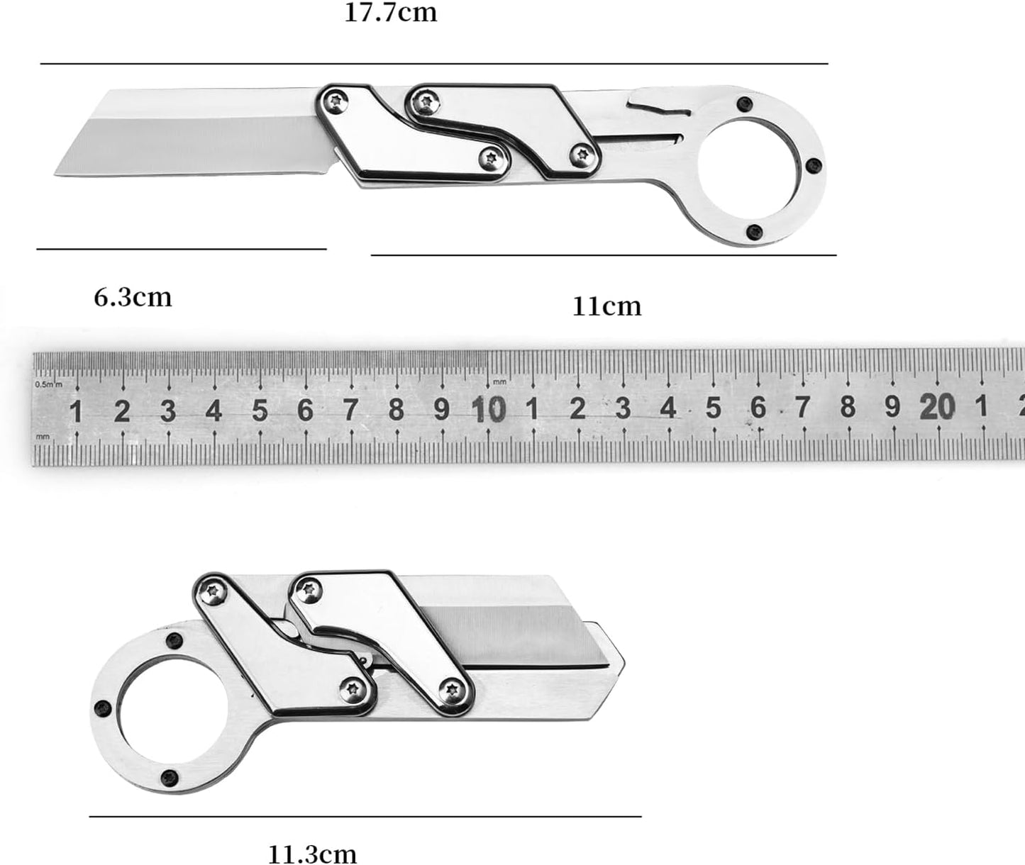 Mechanical folding EDC knife