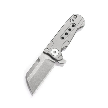 S35VN Steel Blade Titanium Alloy Folding Knife EDC